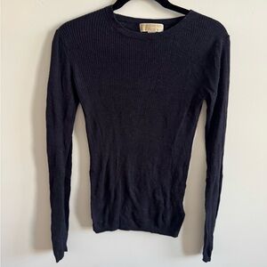Michael Kors Women's Dark Blue Crew Neck Sweater